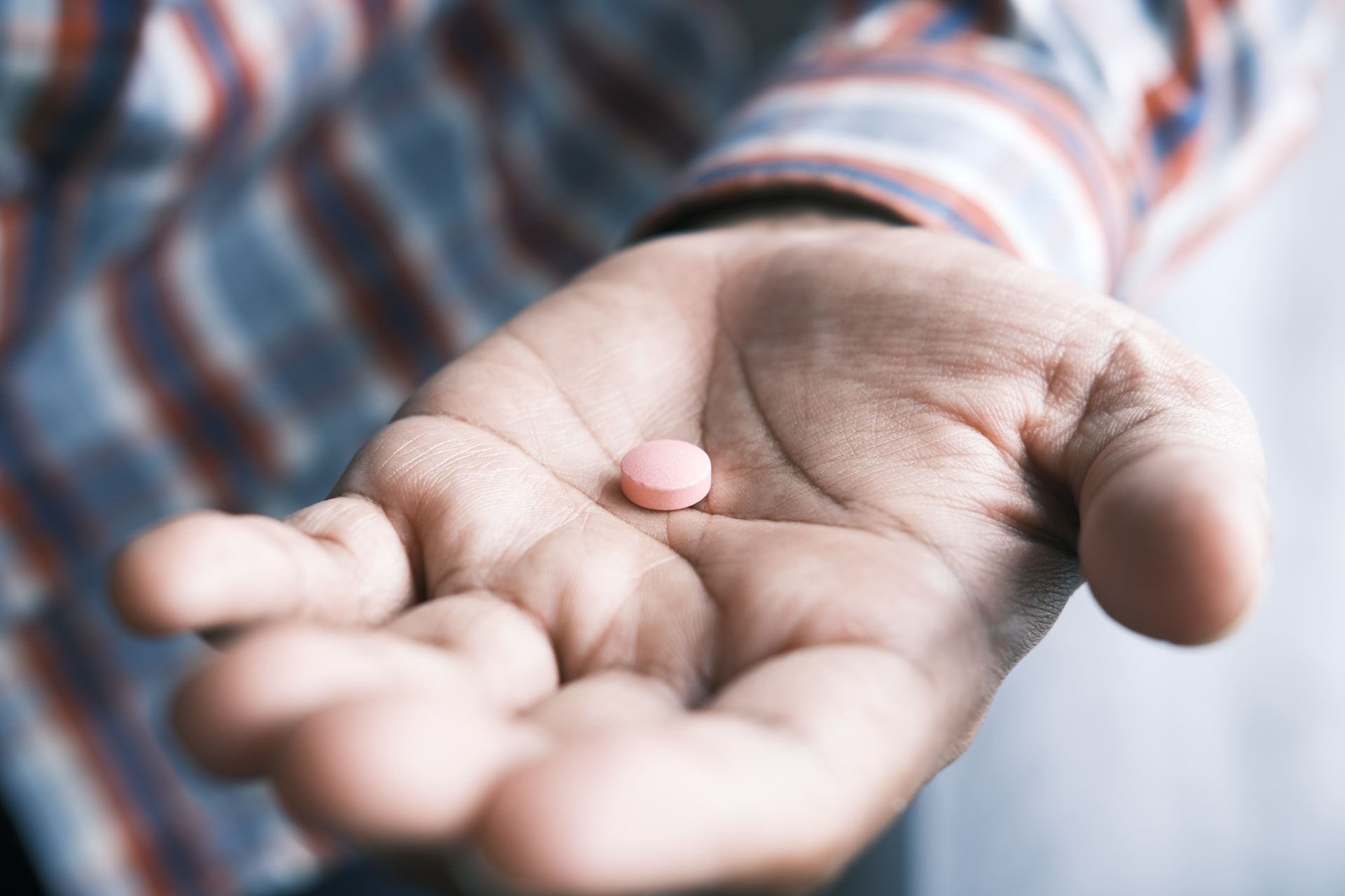 medical prescription in a hand